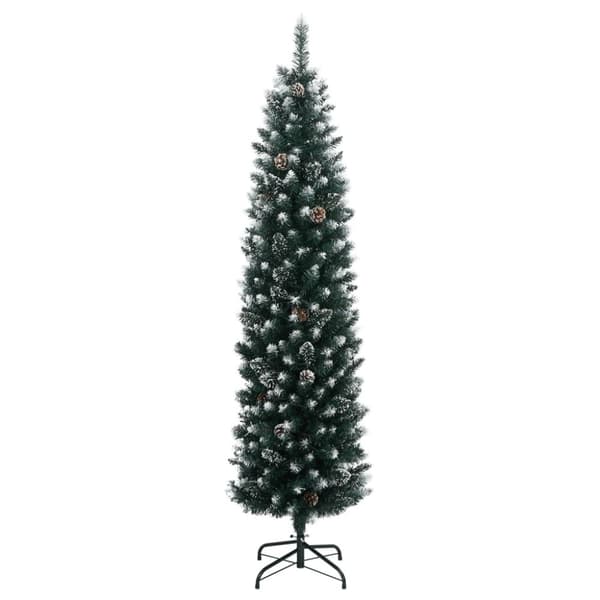 vidaXL Plastgran smal 300 LEDs 210 cm