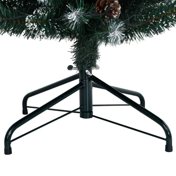 vidaXL kunstigt smalt juletræ med 300 LED-lys 210 cm