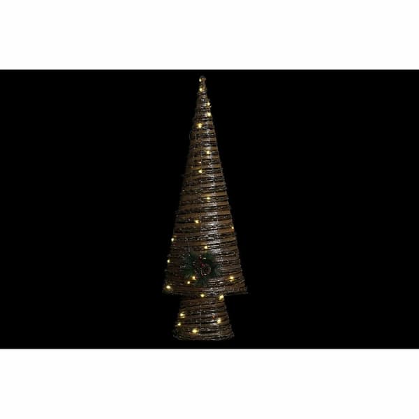 Julgran DKD Home Decor Multicolour Koppar Naturell Plast 32 x 18 x 100 cm (3 antal)