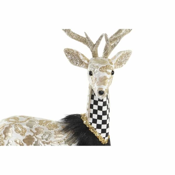 Julgranskula DKD Home Decor Svart Gyllene Ren 35 x 18 x 55 cm