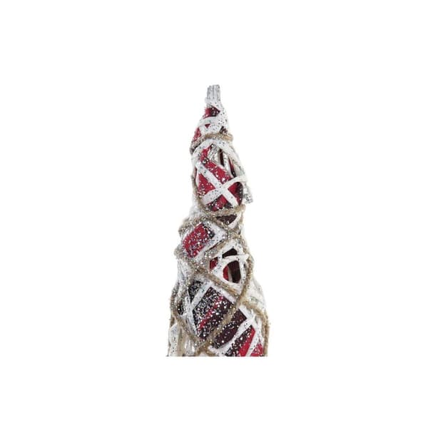 Dekoration DKD Home Decor Koner Jul LED Vit Svart Röd Naturell Snöfall 20 x 20 x 80 cm (3 Delar)