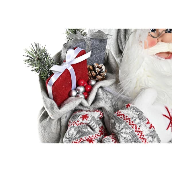 Dekoration DKD Home Decor Tomte Vit Röd Grå PVC 45 x 34 x 83 cm