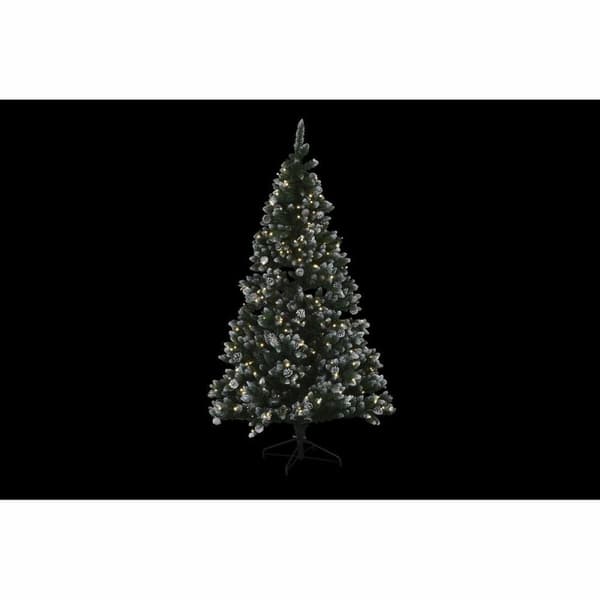 Joulupuu DKD Home Decor LED Valo Vihreä Metalli Polyetyleeni 130 x 130 x 218 cm