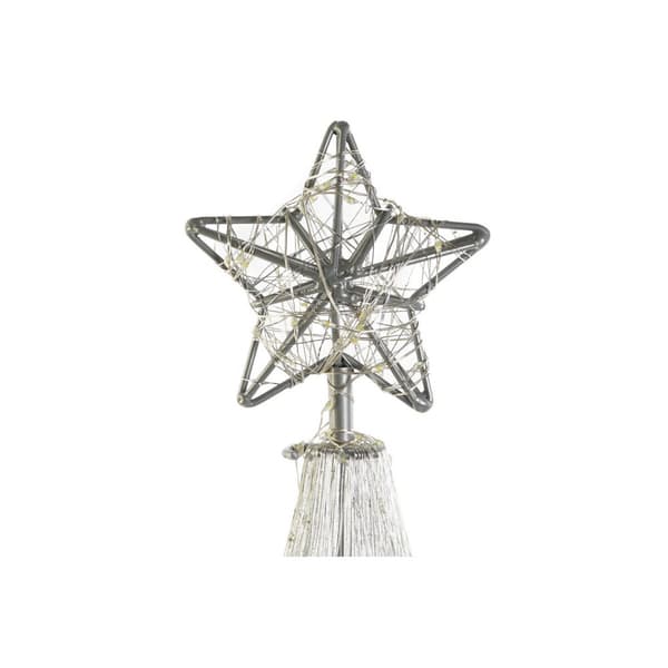 Joulukuusenpallo DKD Home Decor Hopeinen 25 x 25 x 60 cm