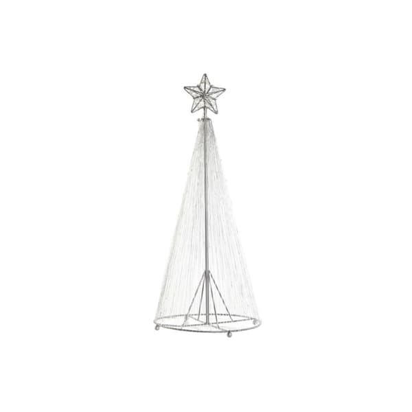 Joulukuusenpallo DKD Home Decor Hopeinen 25 x 25 x 60 cm