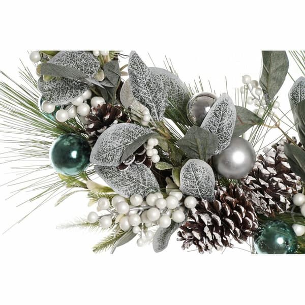 Adventkranse DKD Home Decor Blå Hvit Brun PVC 60 x 60 x 12 cm