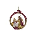 Miniatyrbilde 1 av 3: Julekrybbe DKD Home Decor Gyllen Krone 30 x 5 x 30 cm 50 x 5 x 50 cm