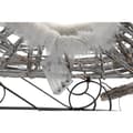 Miniatyrbilde 4 av 5: Julekule DKD Home Decor Reinsdyr og slede Hvit flettet Reinsdyr 75 x 20 x 53 cm
