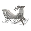 Miniatyrbilde 5 av 5: Julekule DKD Home Decor Reinsdyr og slede Hvit flettet Reinsdyr 75 x 20 x 53 cm