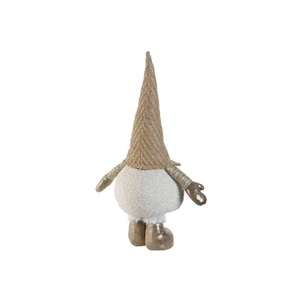 Joulukuusenpallo Home ESPRIT Valkoinen Beige Menninkäinen 30 x 20 x 58 cm (2 osaa)