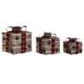 Pikkukuva 4 / 4: Joulukuusenpallo DKD Home Decor Punainen Luonnollinen 25 x 25 x 25 cm (3 Kappaletta)
