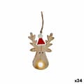 Pikkukuva 1 / 3: Joulukuusenpallo Poro Ruskea Puu 7,5 x 2,5 x 17 cm (24 osaa)