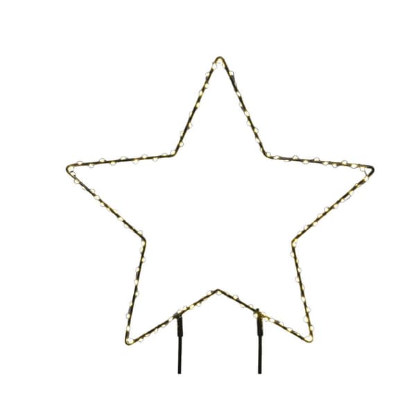 Lysdekorasjon Lumineo PVC Julestjerne 38 cm Stake MicroLED