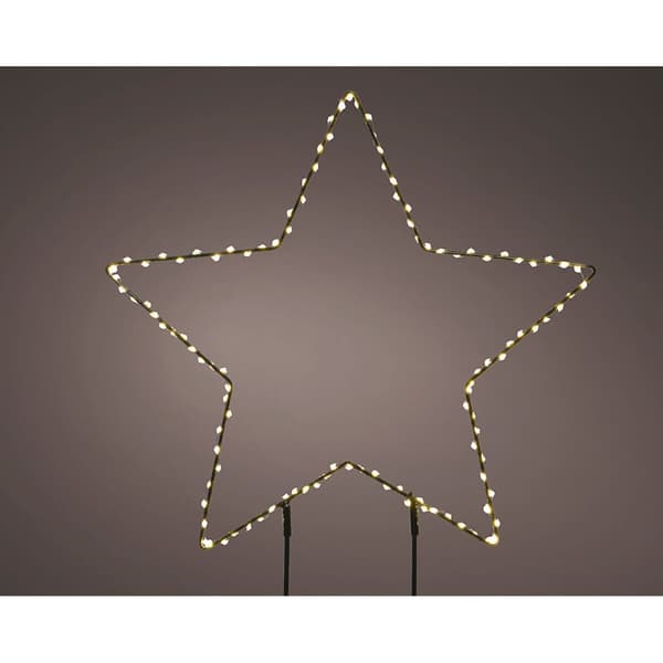 Belysning dekoration Lumineo PVC Julstjärna 38 cm Insats MicroLED