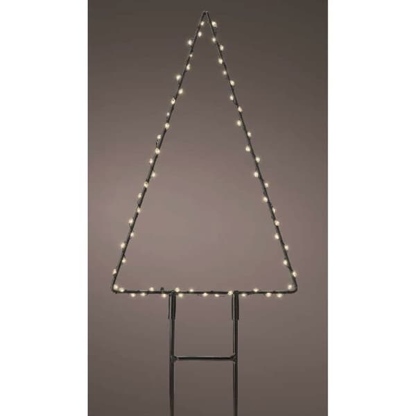 Lysdekorasjon Lumineo Juletre 18 x 27 cm Metall Stake MicroLED