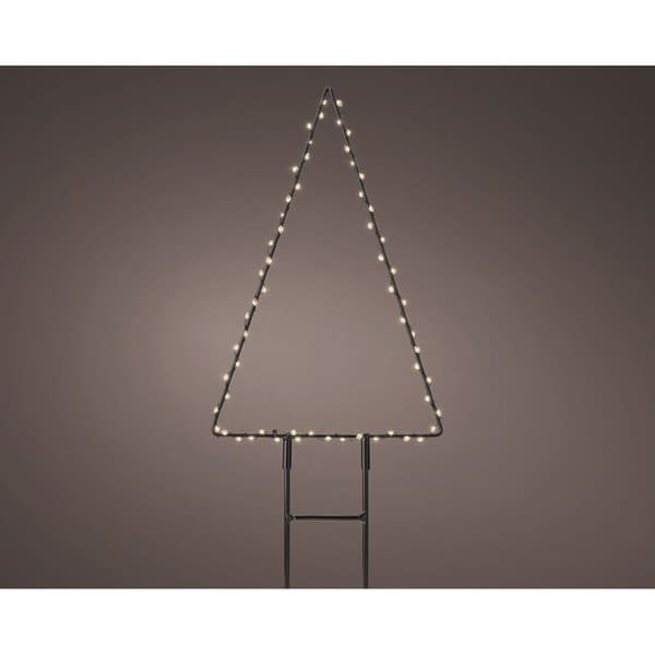 Lysdekorasjon Lumineo Juletre 18 x 27 cm Metall Stake MicroLED
