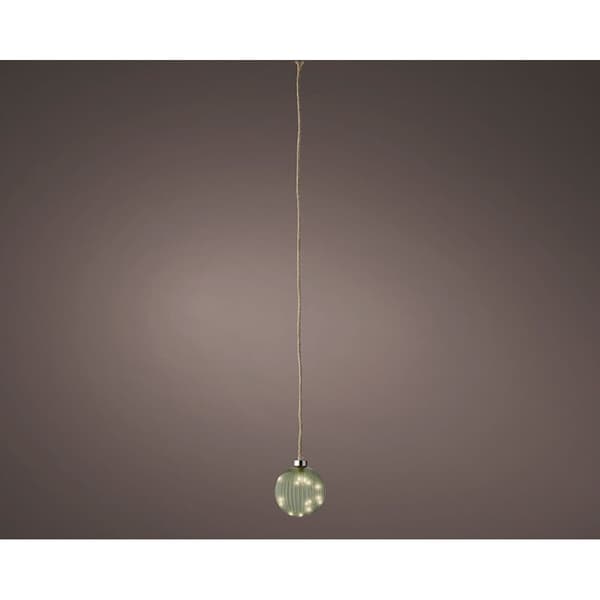 Julekule Lumineo Jute Krystall For opphenging MicroLED