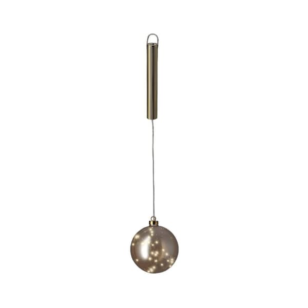 Julekule Lumineo Gyllen Krystall For opphenging MicroLED