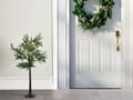 Miniatyrbilde 5 av 11: Kunstig juletre med LED-lys Grønn PVC 120 cm Dekorasjon Skandinavisk stil Utendørs- og innendørsbruk