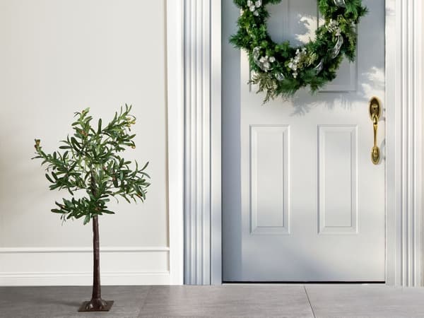 Kunstig juletre med LED-lys Grønn PVC 120 cm Dekorasjon Skandinavisk stil Utendørs- og innendørsbruk