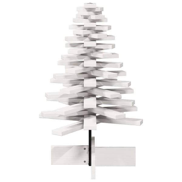 vidaXL Julgran trä vit 80 cm massiv furu