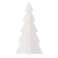Miniatyrbilde 4 av 9: vidaXL Juletre av tre til pynt hvit 59,5 cm heltre furu