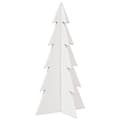 Miniatyrbilde 6 av 9: vidaXL Juletre av tre til pynt hvit 59,5 cm heltre furu