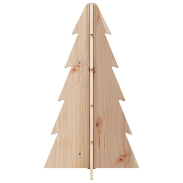 vidaXL Juletre av tre til pynt 69,5 cm heltre furu