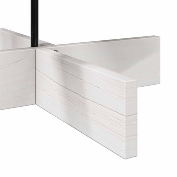 vidaXL Julgran trä vit 100 cm massiv furu