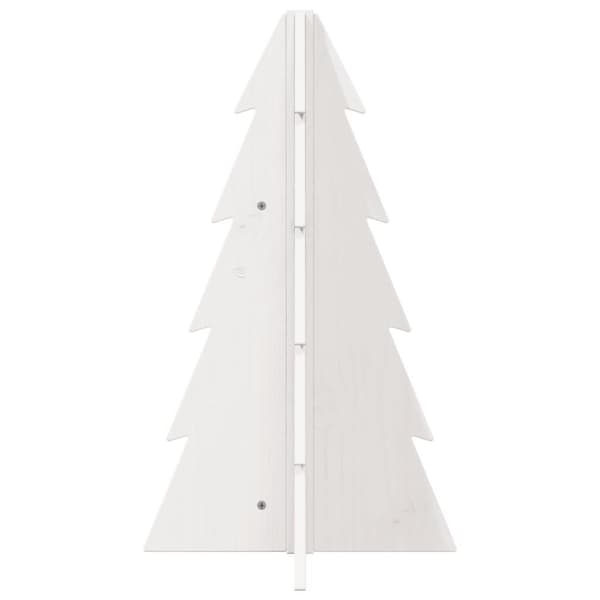 vidaXL Juletre av tre til pynt hvit 69,5 cm heltre furu