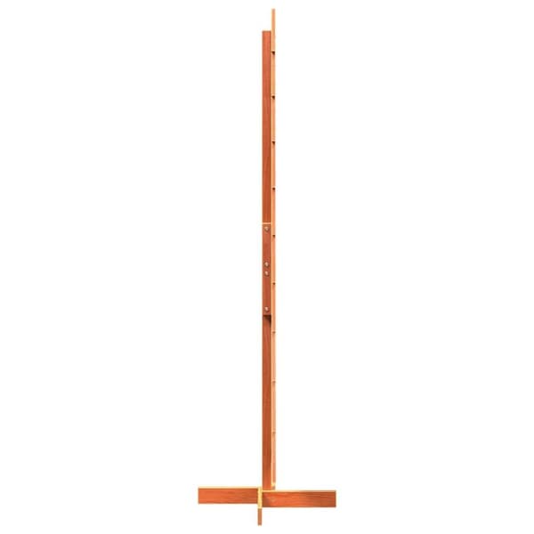 vidaXL Juletre av tre til pynt voksbrun 180 cm heltre furu