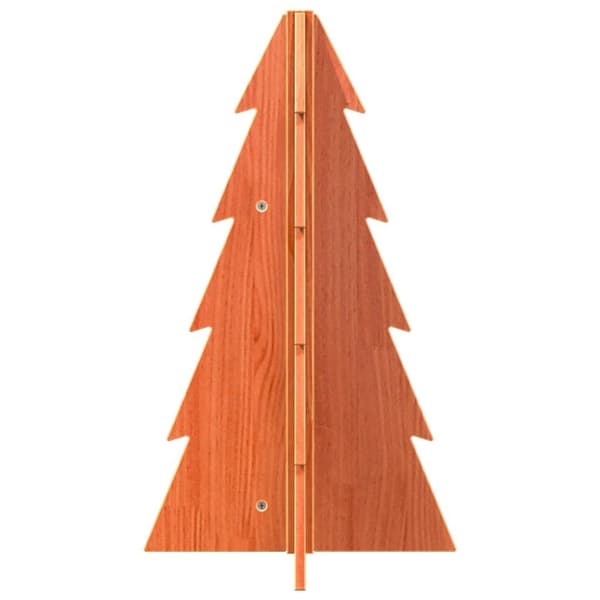 vidaXL Juletre av tre til pynt voksbrun 69,5 cm heltre furu