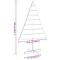 Miniatyrbillede 9 af 9: vidaXL dekorativt juletræ til pynt 150 cm massivt træ
