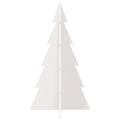 Miniatyrbillede 4 af 9: vidaXL dekorativt juletræ til pynt 80 cm massivt fyrretræ hvid
