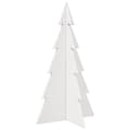 Miniatyrbillede 6 af 9: vidaXL dekorativt juletræ til pynt 80 cm massivt fyrretræ hvid