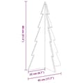 Miniatyrbillede 9 af 9: vidaXL dekorativt juletræ til pynt 80 cm massivt fyrretræ hvid