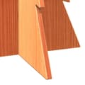 Miniatyrbilde 7 av 9: vidaXL Juletre av tre til pynt voksbrun 80 cm heltre furu