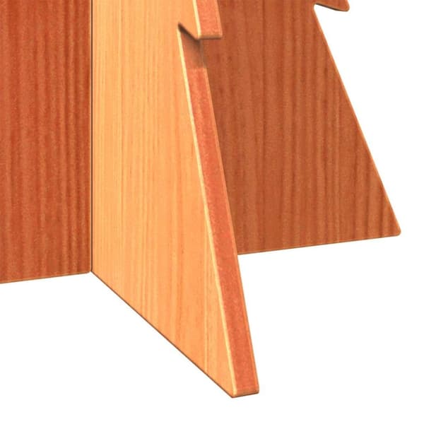 vidaXL Juletre av tre til pynt voksbrun 80 cm heltre furu