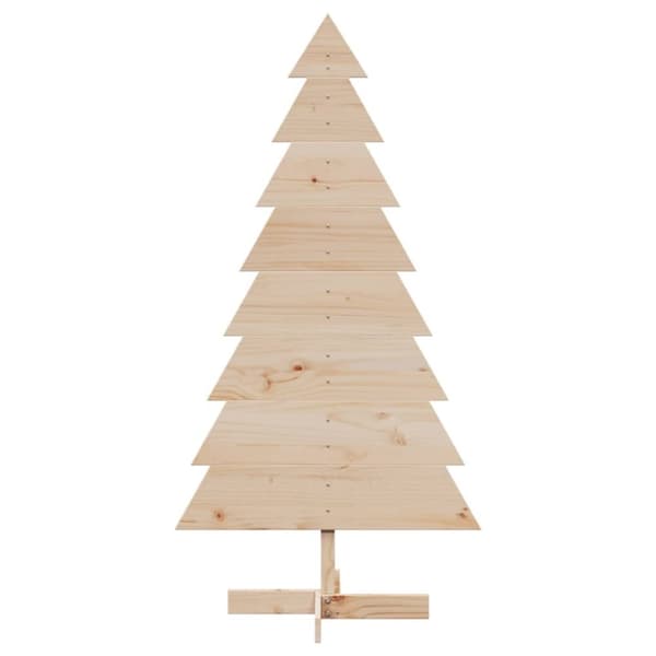 vidaXL Juletre av tre til pynt 150 cm heltre furu