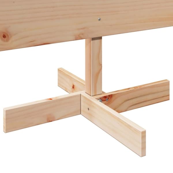 vidaXL Juletre av tre til pynt 150 cm heltre furu