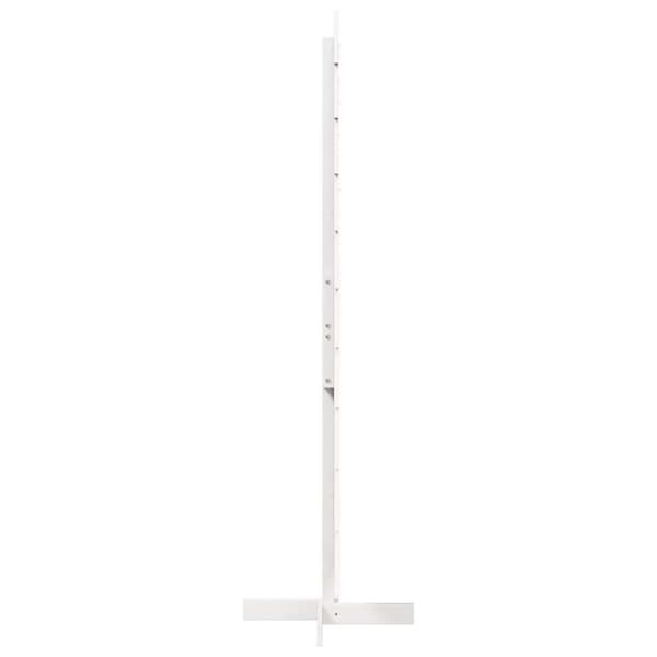 vidaXL Juletre av tre til pynt hvit 180 cm heltre furu
