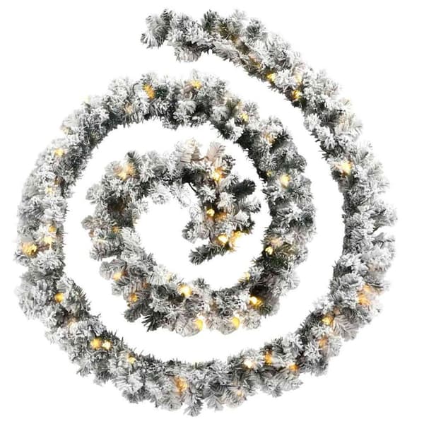 vidaXL juleguirlande med LED-lys 20 m PVC grøn
