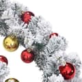 Pikkukuva 5 / 8: vidaXL Jouluseppele koristeilla ja LED-valoilla vihreä 10 m PVC