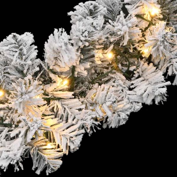 vidaXL Julgirlang med LED-lampor grön 20 m PVC