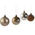 Miniatyrbilde 2 av 3: Julekuler Home ESPRIT Bronse Polyetylen 16 x 16 x 26 cm (25 Deler)