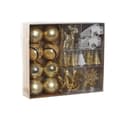 Miniatyrbilde 1 av 4: Julekuler Home ESPRIT Gyllen Polyetylen 28 x 6 x 24 cm (55 Deler)