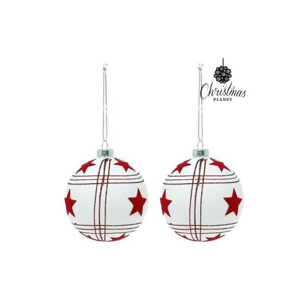 Christmas Planet 8656 Julkulor 8 cm (2 uds) - BigBuy Christmas