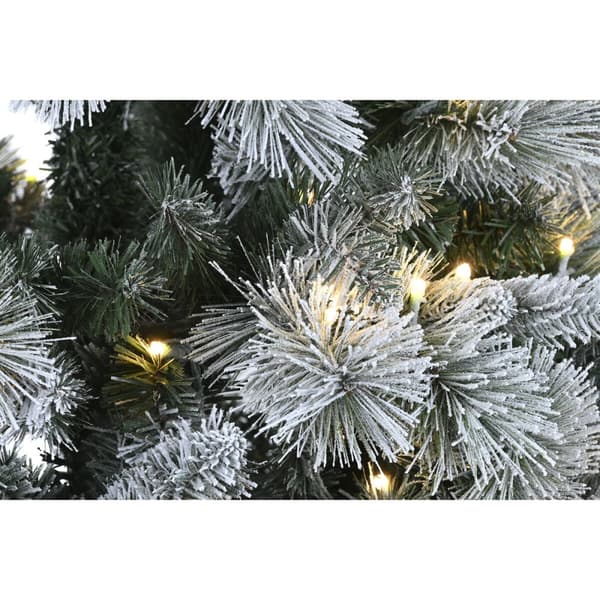 Julgran Home ESPRIT Grön PVC Metall Snöfall 96 x 96 x 150 cm