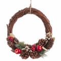 Miniatyrbilde 1 av 2: Adventkranse Flerfarget Naturell Plast Foam Ananas 28 X 8 X 29 CM