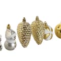 Miniatyrbilde 2 av 4: Julekuler Home ESPRIT Gyllen PVC 24 x 6 x 35 cm